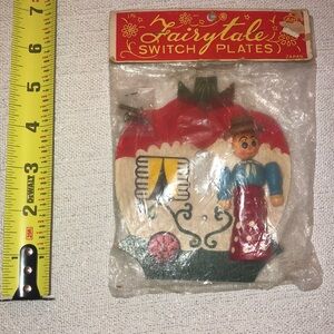 Vintage Lego Fairytale Wooden Switch Plate